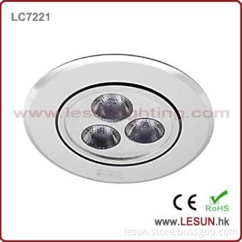 Good disspation 3W led ceiling lamp fixture recessed LC7221
